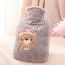 온수 보온 실리콘 물주머니 캠핑 겨울 손난로, 500ml