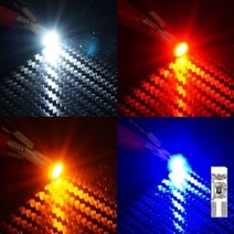 [T5타입] 12V-24V 5050 3칩 1발(국산) LED 전구(화이트 블루 레드 옐로우), 12V-블루LED, 12V_블루LED