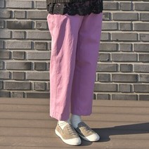내추럴가든 비죠 뒷밴딩 스판 팬츠