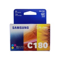 삼성 INK-180 잉크 SL-J1660 J1663 J1665 J1770FW, 컬러3색(C180)