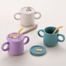 리틀럽 실리콘(마개형 스파우트형) 빨대컵 200mlLBB015ALL, 1 ﻿리틀럽 실리콘 빨대컵(마개_크림(LBB015IVY, 크림(LBB015IVY)