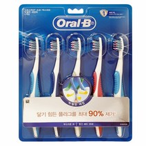오랄비 크로스액션-5입 틈새케어-4입 벨벳-6입 칫솔, 벨벳5입 초소형헤드