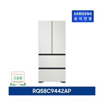[삼성전자 가전] ○[23년형][586L] 삼성 비스포크 김치플러스 4도어 프리스탠딩 코타, 색상:화이트+바이브다크메탈