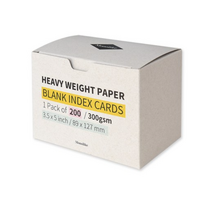 왈가닥스 블랭크 인덱스카드 89 x 127 mm 200매, 화이트, 6개