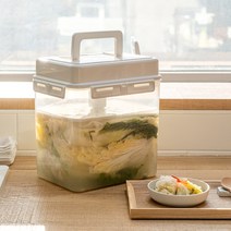 스마트 누름독 4L 5L 9L 12L 블랙 화이트 모음스마트누름독김치통누득독절임용기김치 장아찌밀폐용기, 스마트누름독12L 화이트, 1개