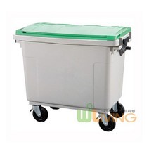 [쿠이]분리수거함(HDPE) (상차용660L/평면뚜껑)~22351EA+V fyhfyh*4512031rm, 초록_종이류