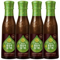 백설 통들깨 들기름, 160ml, 4개