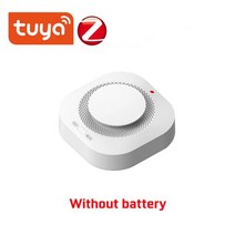 가스자동차단기Tuya Zigbee WIFI Smart Smoke Detector Wireless Fire Protection Alarm Sensor Work With, 01 ZigBee