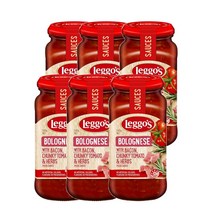 레고스 볼로네제 베이컨 크런치 토마토 허브 500g Leggos Pasta Sauce Bolognese Bacon Chunky, 6팩, 6개