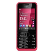 노키아 301 언락폰 WCDMA 2.4 "듀얼 SIM 카드 3.2MP 쿼티 키보드 사용 휴대 전화, 01 Single sim card, 02 빨간