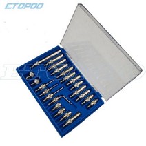 러그 백 측정 다이얼 게이지 표시기 025mm 030mm 0.01mm 마이크로미터 M2.5 스틸 포인트 세트 22 개, CHINA, 22pcs Point Set