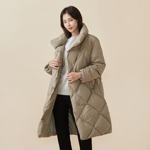 [JAJU/자주] 다이아 퀼팅 롱다운