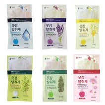 크린스타옷장탈취제 5개세트 옷걸이형방향제, 로즈마리향