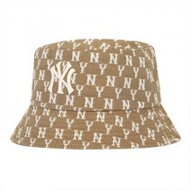 MLB 클래식 모노그램 자카드 버킷햇 NY (BEIGE) YE