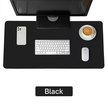 대형라디에이터대형 사무실 책상 보호 매트 PU 가죽 방수 마우스 패드 데스크탑 키보드 게임 PC 액세서리, 01 Black_07 120X60cm