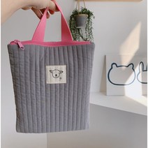 누빔손가방 보조가방 소지품백