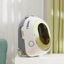 고양이 강아지 캐리어 백팩 가방 야외 여행 콜드 포그 에어컨 아웃 트롤리 케이스 멀티 통기성 이중 목적 풀로드 상자, 로우 프로파일 버전, 아보카도 그린