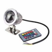 방수 RGB LED 투광 조명 수중 분수 풀 연못 수족관 스포트라이트 램프 야외 정원 AC DC 12V 110V 220V 15W, 02 Silver, 02 15W AC DC 12V