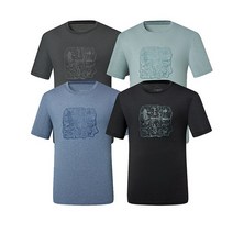 콜핑 남녀공용 하계용 반구대프린트적용 기본형 반팔 라운드티셔츠KST0563U