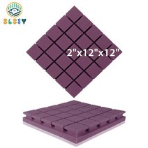음향사운드디퓨저 스피커흡음판 방음재 베이스트랩 판넬 방음 흡음 103907, High Density_24 Pcs, PMFK5x5-Purple