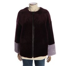 안지크 NC02 라운드 양면 무스탕 DG1MT5910