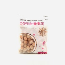 랜시 오징어 피쉬볼(핑크) 1kg 어묵, 1봉