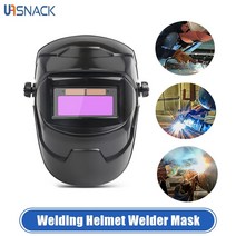 용접마스크 자동용접면 헬멧 기 chameleon large view true color solar power auto darkening welding large for JX, 디밍 렌즈