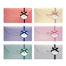 하트 비즈 기프트 봉투 6개 편지 상품권 축하 감사 세뱃돈 용돈 JA1, 단품, 단품, 단품