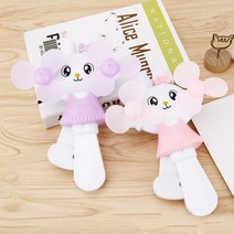 신비즈 휴대용 안전 수동 손 선풍기 자가발전, 핑크1+퍼플2 세트
