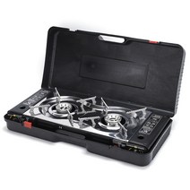 트윈버너 가스 스토브 투버너 가스버너 낚시용 캠핑용 휴대용 2구 버너 감성캠핑 차박, 더블버너카세트스토브휴대용상자포장