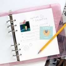 A6 와이드 WIDE 6공 무지노트 백지 리필 속지 내지 32p