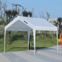 야외 천막 야시장 캐노피천막 대형텐트 몽골텐트, 와인 레드 3mx3m 4면 천