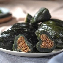정성듬뿍 영광모싯잎 모시떡(깨) 600g(10알) 3봉, 단품
