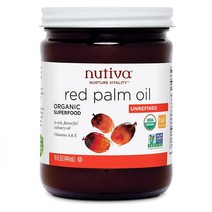 Nutiva 누티바 슈퍼푸드 레드 팜 오일 15oz(444ml) Red Palm Oil, 1개, 444ml