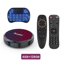 Transpeed-안드로이드 12 Allwinner h618 TV 박스 듀얼 와이파이 6 100M LAN 6k 3D BT5.0 OTA 32G 64G 128G 미디어 플레이어 셋톱, 11 128GG10Gkeyborad_04 Au 플러그