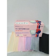 더코리아 덴탈 한지마스크 50매 비말차단, 회색