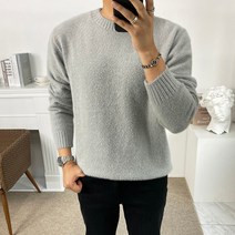 구스마켓 부드러운 소프트 남성용 앙고라 니트 티셔츠 [8컬러]