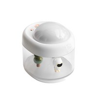Modlauna 초음파무선미니가습기 LED 무드등0.5L, 흰색, 잠수부