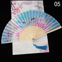 실링팬 천장 선풍기 셀프 설치 에어컨 공기순환팬레트로 스타일 실크 접는 팬 중국 패턴 예술 공예 선물 홈, 05 A6