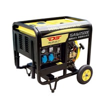 디젤 발전기 2KW 소형 디젤 발전기 단상 220V 손전등 이중 목적 휴대용, 한개옵션0