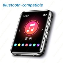 BENJIE X1 터치 스크린 MP3 플레이어 휴대용 오디오 뮤직 비디오 플레이어 스피커 포함 fm 라디오 레코더 전자 책 블루투스 호환, 4GB, 블랙 블루투스