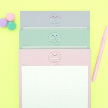 마카롱 B5떡메 100매 120g 대떡메모지 모눈노트, 소프트 퍼플