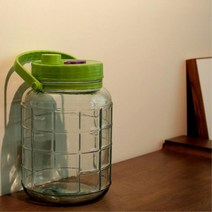 담금주병 실리콘마개 효소병 손잡이 밀폐용기 진공 매실청 오디 술병 유리병, 1개, 02. 숨쉬는 효소병 12L(색상랜덤)