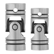 WALFRONT O.D16mm/20mm 유니버셜 커플링 샤프트 커플링 모터 커넥터 DIY 스티어링 스틸 유니버셜 조인트, 02 outter dia 16mm