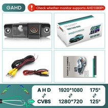 자동차 차량 후방 카메라 차량용 비디오 모니터 튜닝 GreenYi 현대 엘란트라 소나타 엑센트 투싼 기아 소렌토 스포티지 카렌스 오피러스 170 HD 1080P, [03] AHD1080P