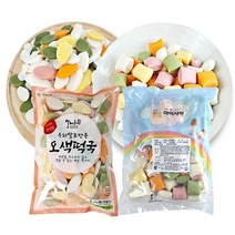 맘다해 우리쌀 오색떡국떡 1kg + 오색한입떡 1kg, 단품