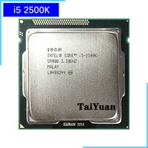 CPU 컴퓨터씨피유인텔 코어 i5-2500K i5 3.3 GHz 쿼드 CPU 프로세서 6M 95W LGA 1155, 한개옵션0