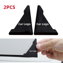 자동차 도어 코너 충돌 방지 실리콘 커버 2 개입 스크래치 방지 혼다 BMW Poesche 마쓰다 아우디 VW 테슬라 기아용, 2PCS Black, For Honda