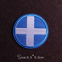 부대마크 탑건패치 사단 병과 경찰 전연 마크 깃발자수 옷에 붙은 철 옷에 수 놓은 열접착 군용 배지 줄무늬