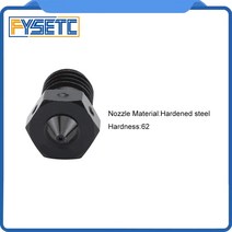 플리스 3D프린터부품 고품질 경화강 V6 노즐 금형 부식 방지 압출기 나사 엔더 3 용 1.75mm 0.3mm, 03 0.8mm